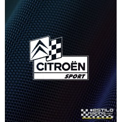 Pegatina Citroen Sport Bandera Racing