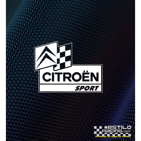 Pegatina Citroen Sport Bandera Racing