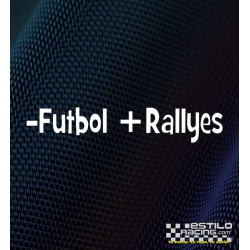 Pegatina -Futbol +Rallyes