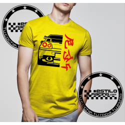 Camiseta Silueta trasera Nissan Skyline GT-R R34