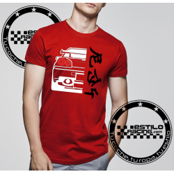 Camiseta Silueta trasera Nissan Skyline GT-R R34