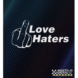 Pegatina love haters