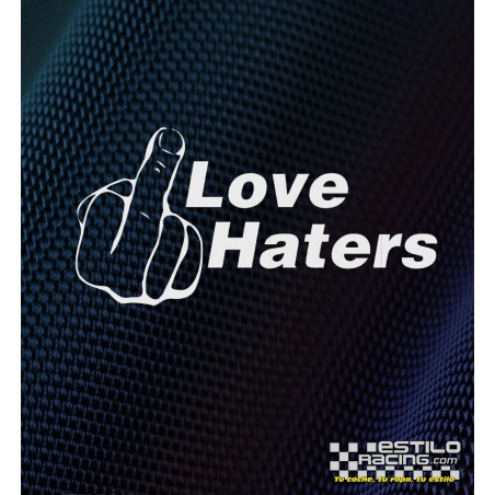 Pegatina love haters