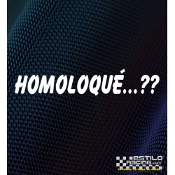 Pegatina Homoloqué...?