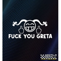 Pegatina Fuck you Greta