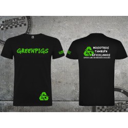 Camiseta Green pigs dinosaurios reciclados