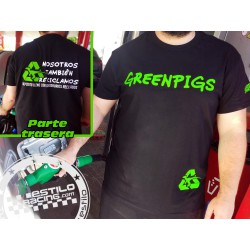 Camiseta Green pigs dinosaurios reciclados