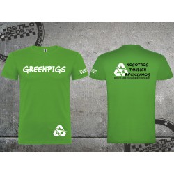 Camiseta Green pigs dinosaurios reciclados