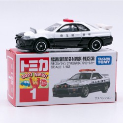 Tomica Nissan Skyline GT-R R34 Police Car Nº1
