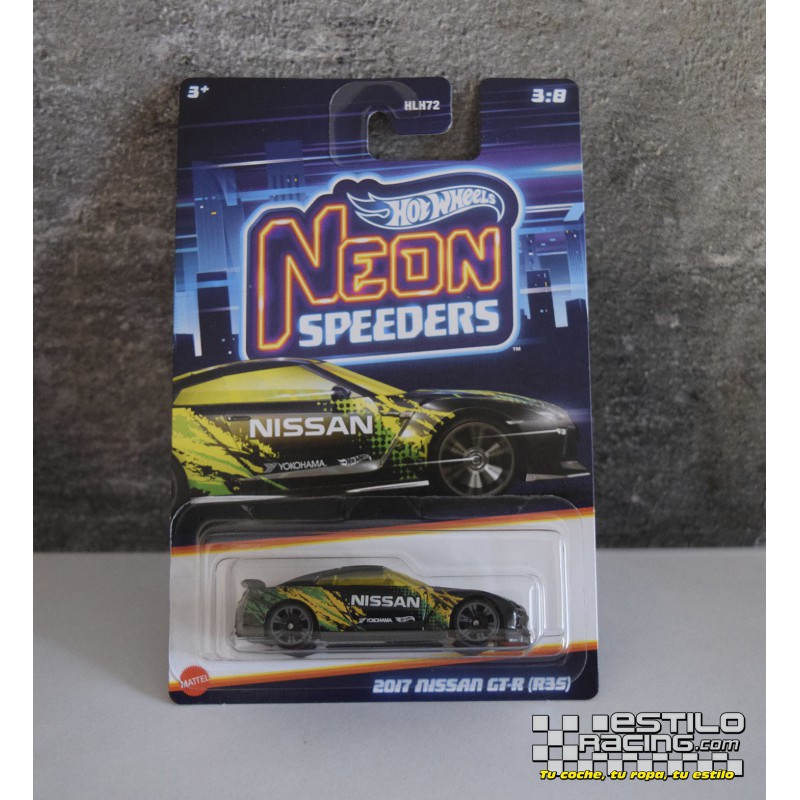 Hot Wheels 2017 Nissan GT-R R35 - Neon Speeders