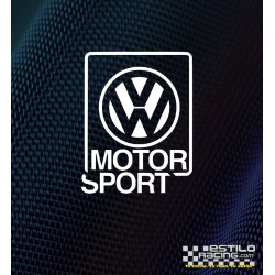 Pegatina Volkswagen Motor Sport cuadrada