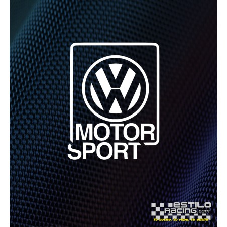 Pegatina Volkswagen Motor Sport cuadrada