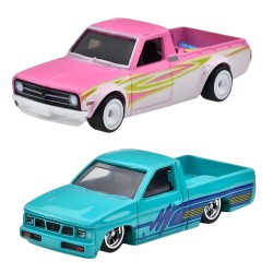 Hot Wheels Premium pack 2 - 1975 Datsun Sunny Truck (B120) + 93 Custom Nissan Hardbody (D21)