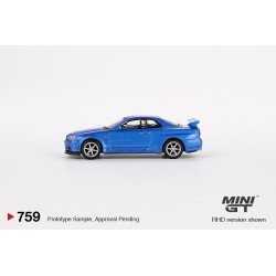 Mini GT Nissan Skyline GT-R (R34) V-Spec Bayside Blue