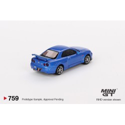Mini GT Nissan Skyline GT-R (R34) V-Spec Bayside Blue