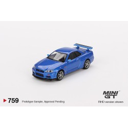 Mini GT Nissan Skyline GT-R (R34) V-Spec Bayside Blue