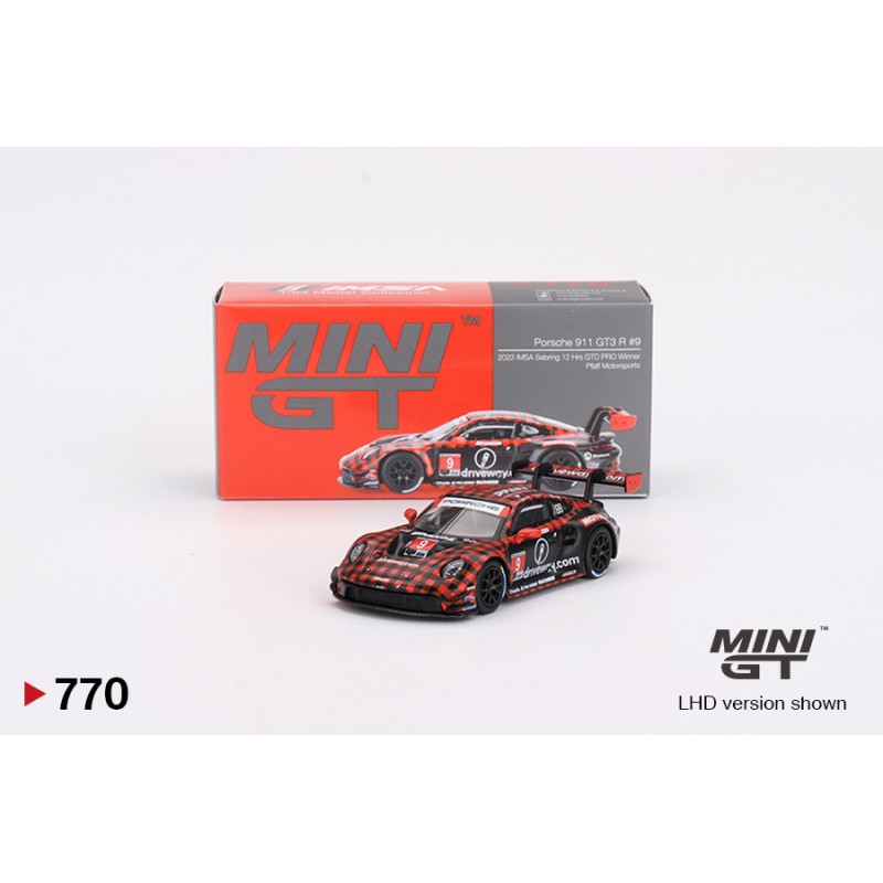 Mini GT Porsche 911 GT3 R n9 GTD PRO Pfaff Motorsports IMSA 2023 Sebring 12 Hrs Winner