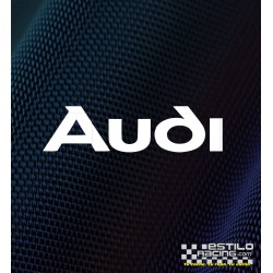 Pegatina Audi letras