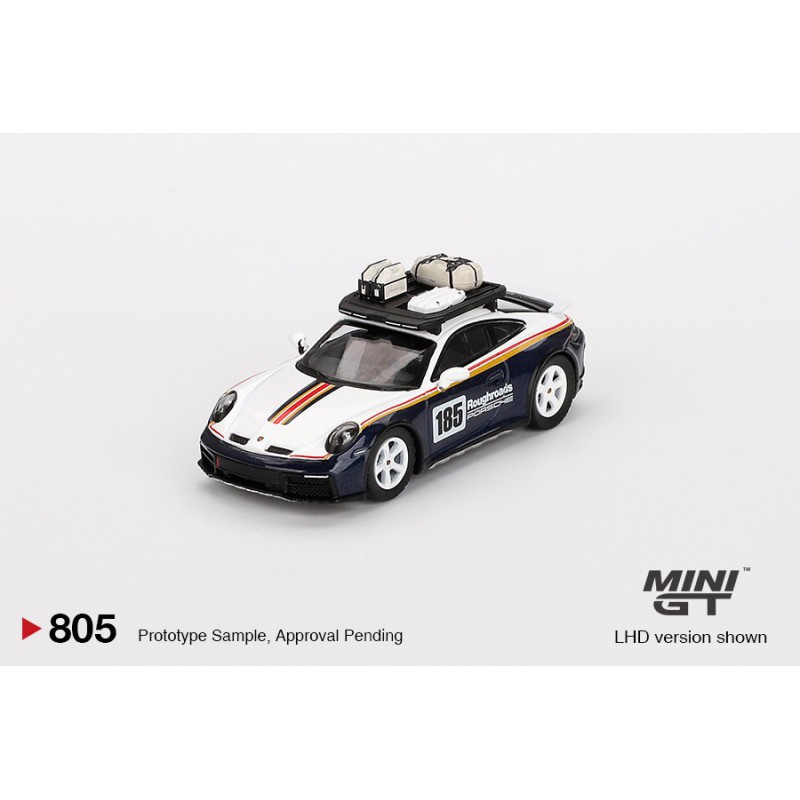 Mini GT Porsche 911 Dakar Rallye Design Package White/Gentian Blue Metallic Mini GT Porsche 911 Dakar Rallye Design Package White/Gentian Blue Metallic