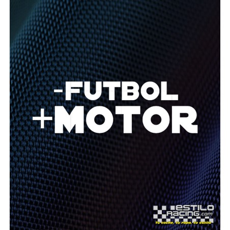 Pegatina -futbol +motor